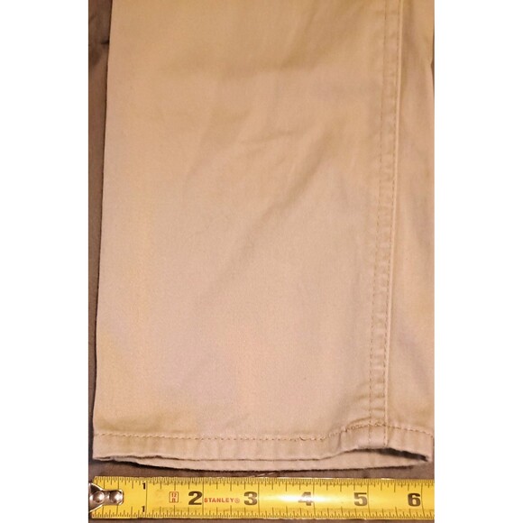 Arizona Jean Co Pants Size 7 Tan Skinny Leg Slim Fit Flat Front Five Pocket - Picture 4 of 7